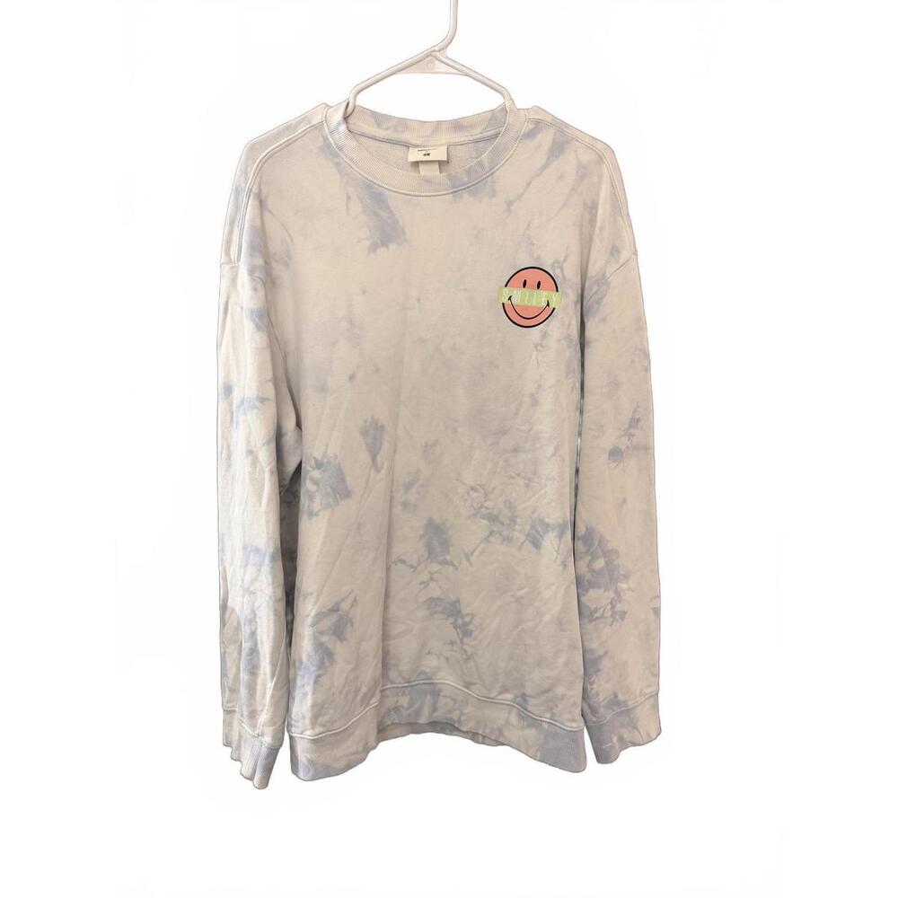 Smiley x H&M Tie-Dye Sweatshirt, Size L